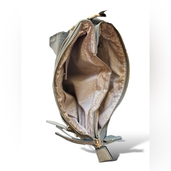 SOLD- VR NYC Braided O-Ring Messenger Crossbody Bag - Light Gray - Picture 14 of 16